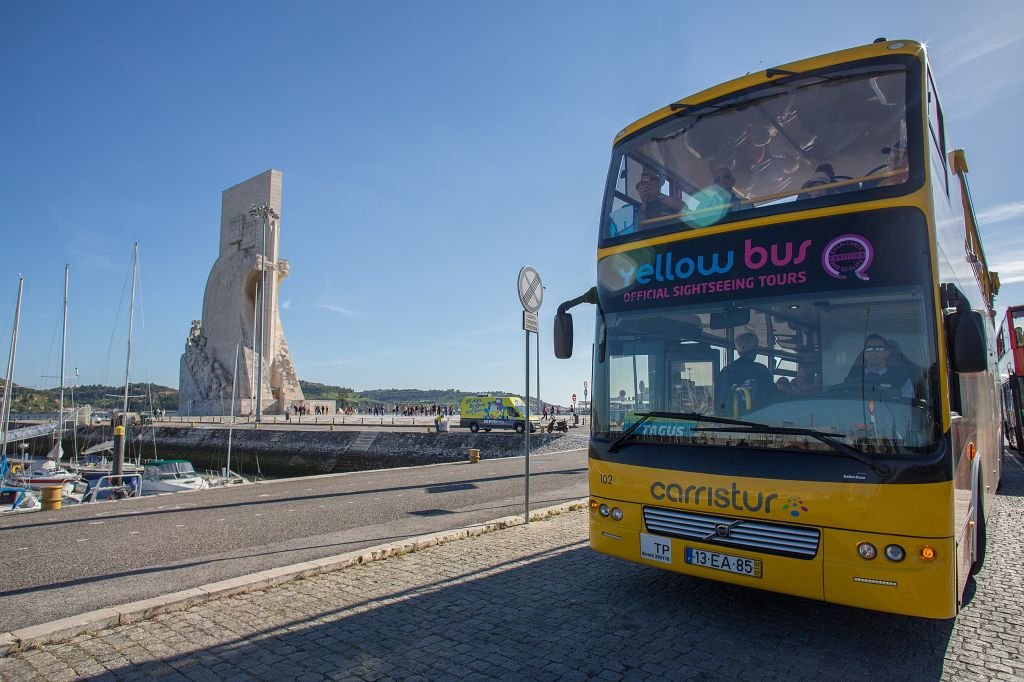 Yellow Bus Lisbona: 48 ore di autobus Hop-on Hop-off + crociera sul fiume