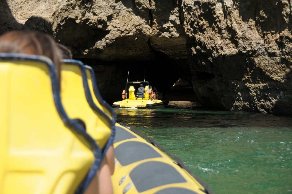Caves and Dolphin Watching Cruise from Albufeira - Insónia (Semi-Rigid)