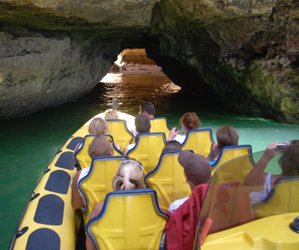 Caves and Dolphin Watching Cruise from Albufeira - Insónia (Semi-Rigid)