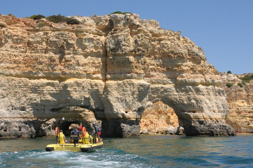Caves and Dolphin Watching Cruise from Albufeira - Insónia (Semi-Rigid)