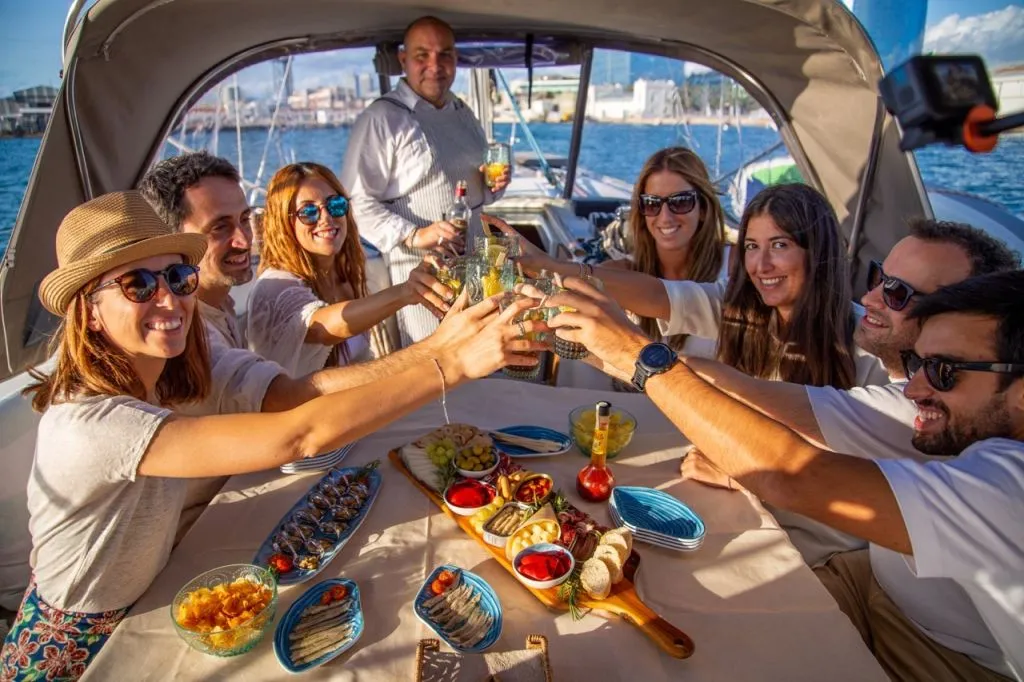 Local Tapas and Sailing Adventure in Barcelona