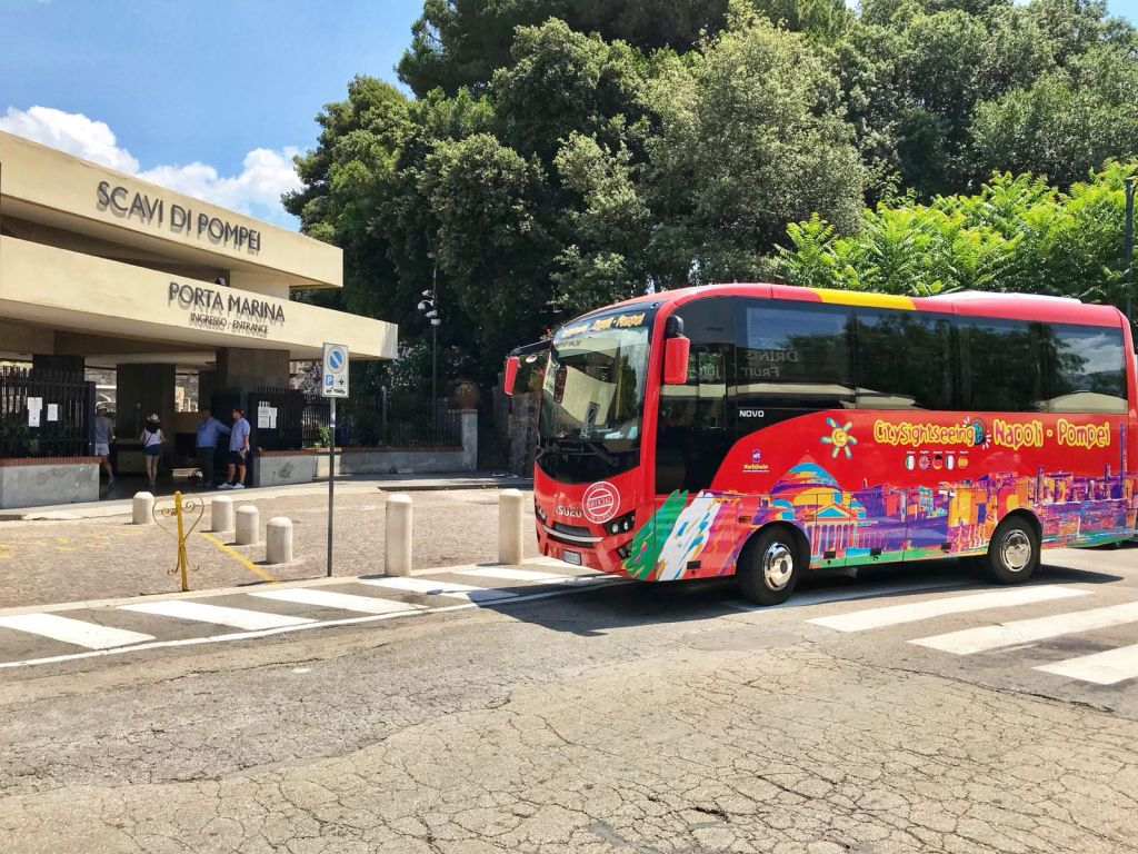 Transportation Only: Roundtrip by Shuttle Bus from Naples to Pompeii