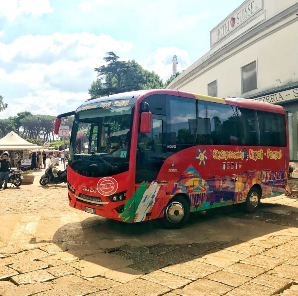 Solo trasporto: Viaggio di andata e ritorno in bus navetta da Napoli a Pompei
