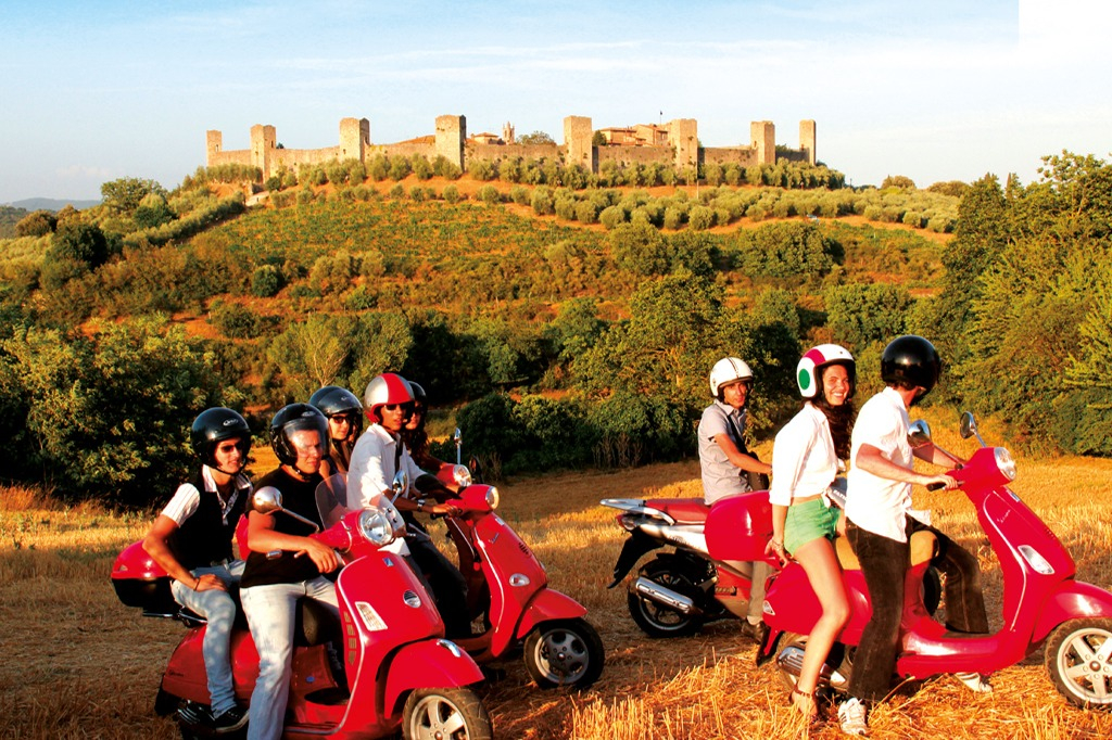 Chianti : Tour panoramique en Vespa + tickets de dégustation de vin