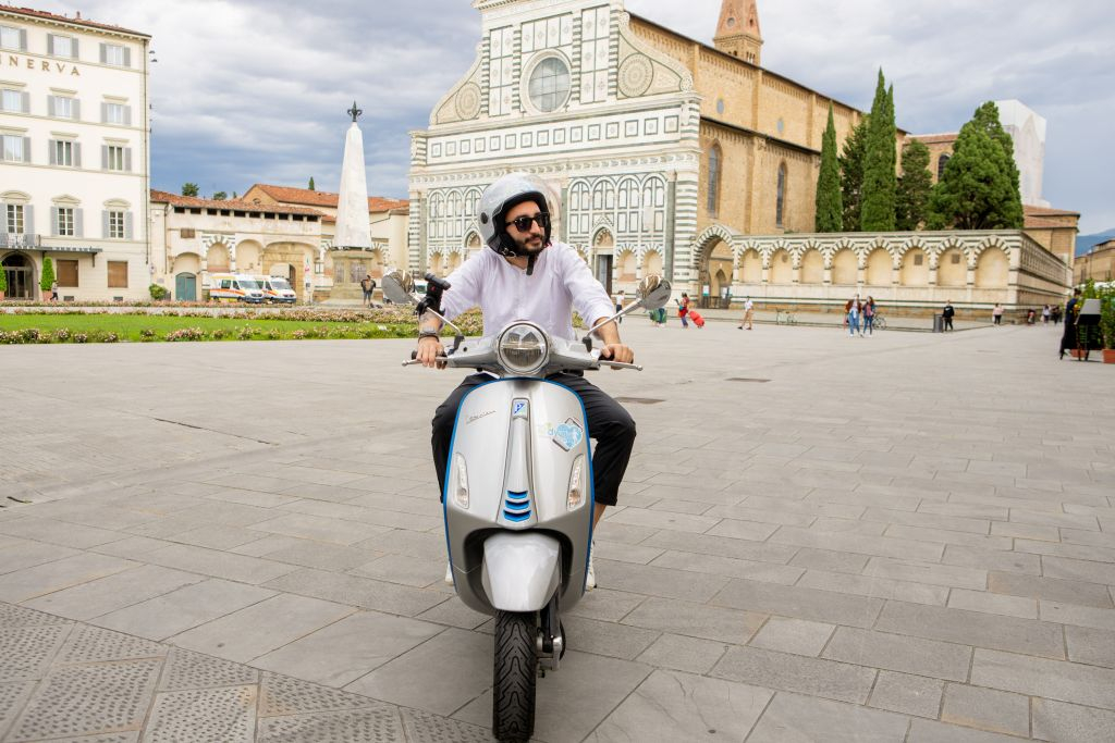 Explore Florence on an Electric Vespa With Our App Tour Guide
