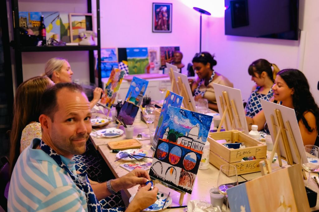 Paint and Wine Class, Tipsy Art Class in Rome
