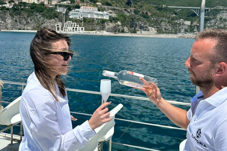 Amalfi Coast & Positano: Boat Tour with Aperitivo & Swim + Day Trip from Salerno