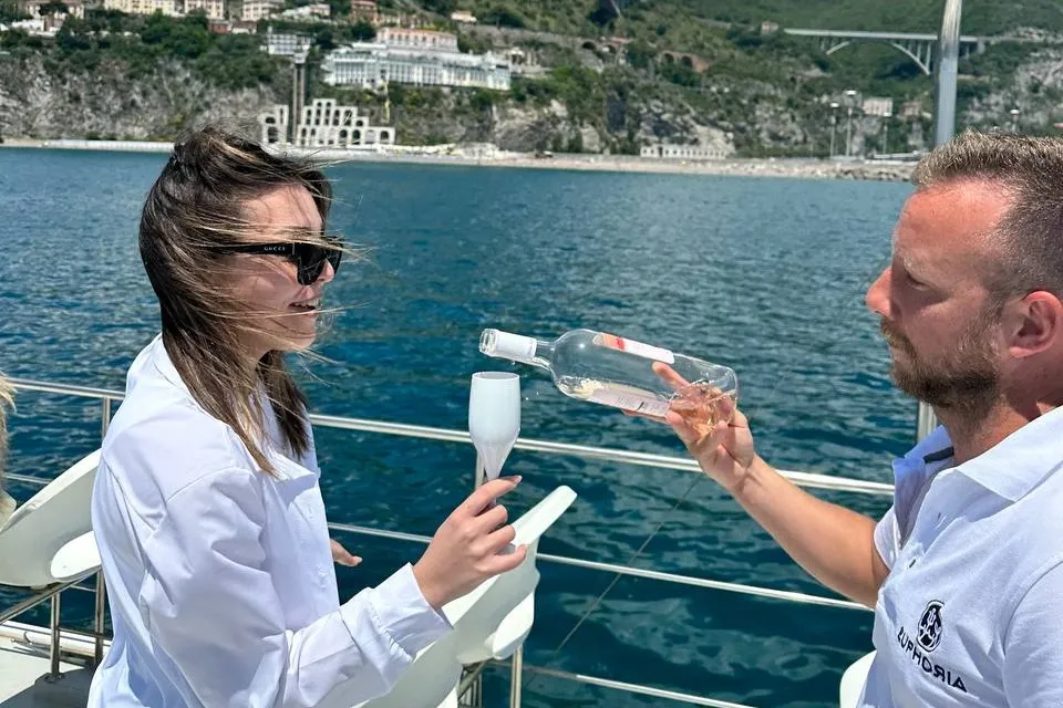 Amalfi Coast & Positano: Boat Tour with Aperitivo & Swim + Day Trip from Salerno