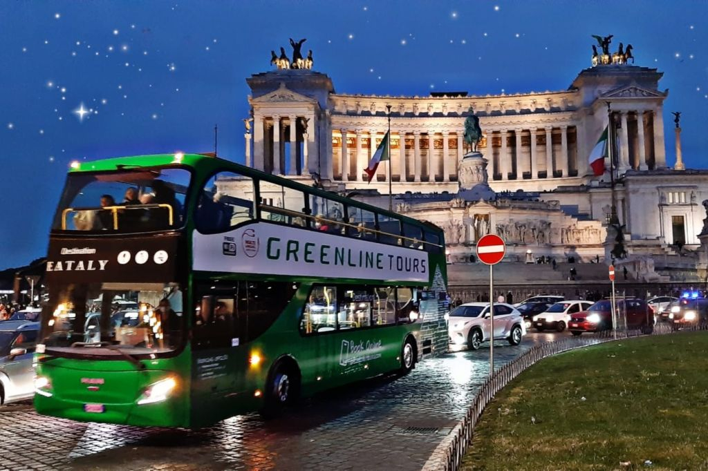 Green Line Tours Rome: Hop On Hop Off Bus By Night