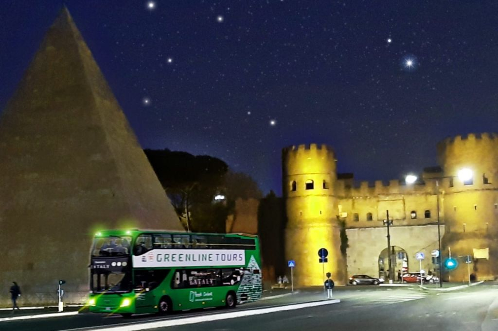 Green Line Tours Rome: Hop On Hop Off Bus By Night