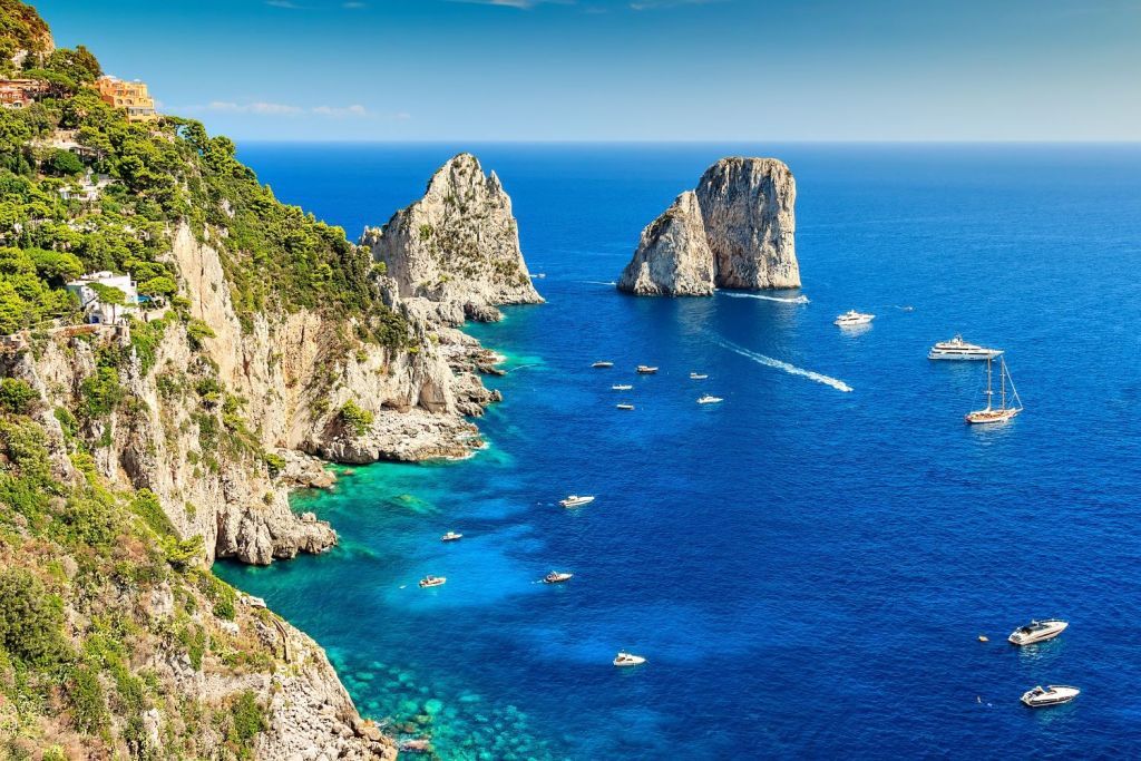 Capri & Anacapri: Small Group Boat Tour from Naples