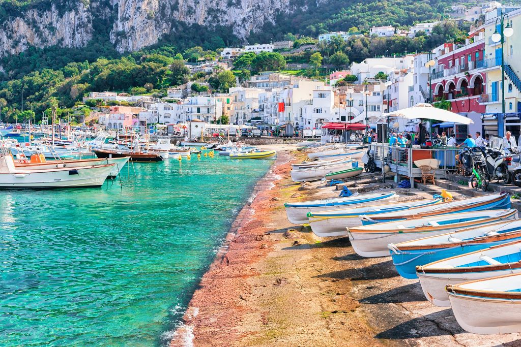 Capri & Anacapri: Small Group Boat Tour from Naples