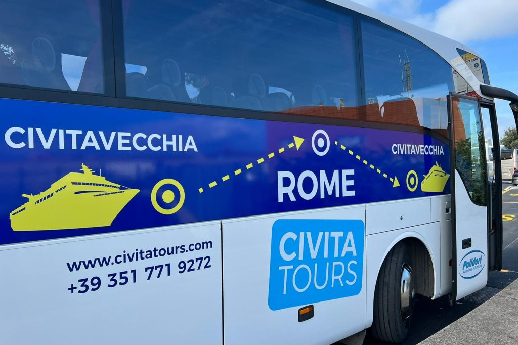 Civitavecchia: Bus Transfer from Port to Fiumicino Airport