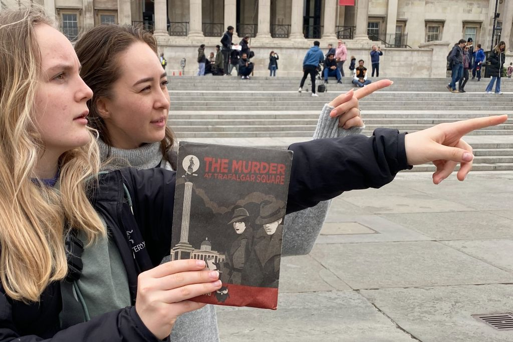 "The Murder at Trafalgar Square: Interactive Mystery Hunt in London"