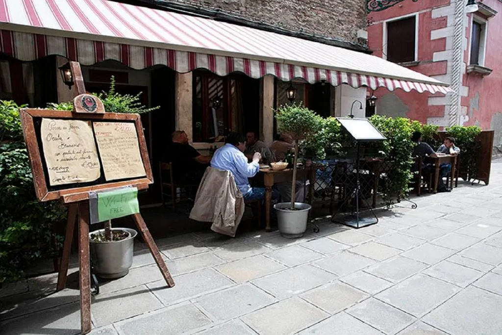 Dinner at a Typical Venetian Restaurant