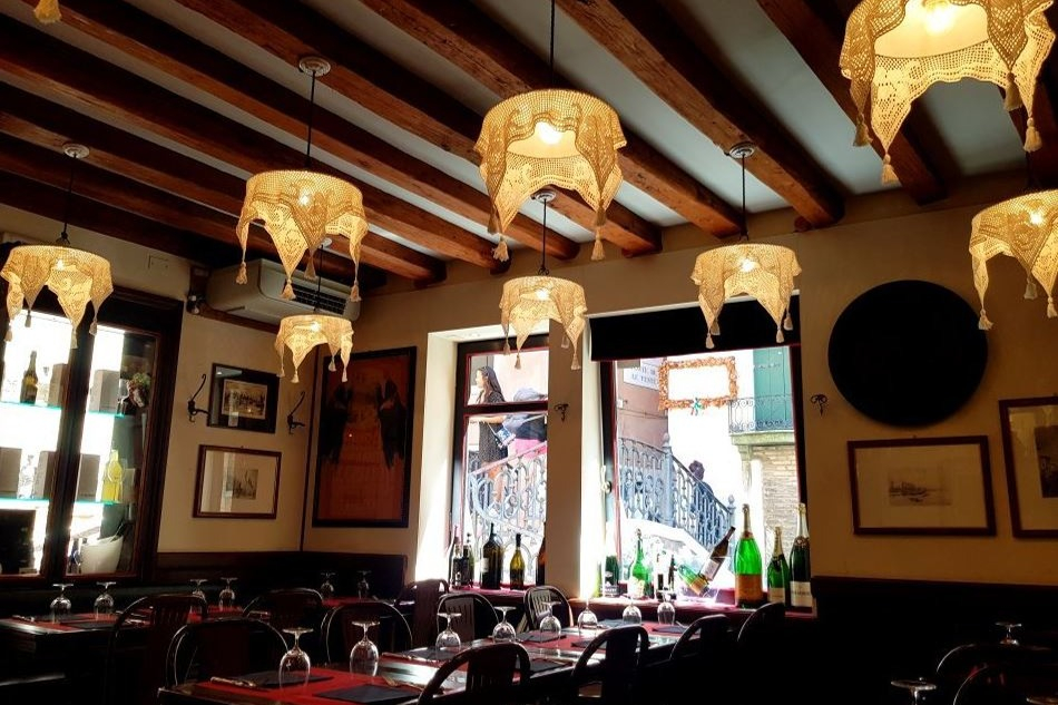 Veneza: Jantar em um restaurante veneziano