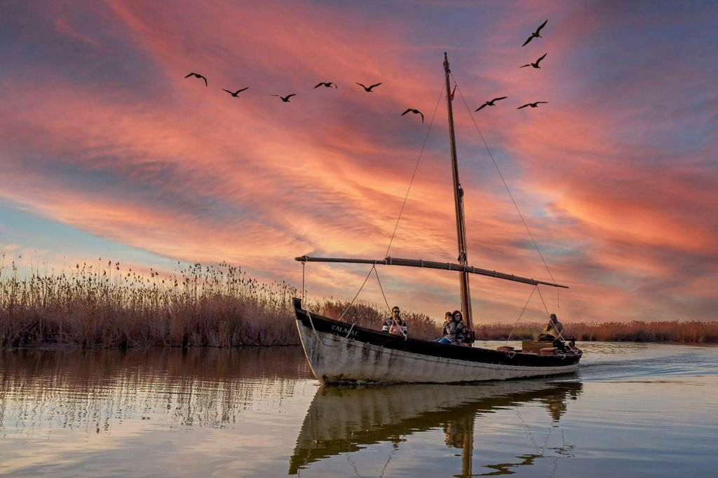 Old Town of Cullera and Albufera Natural Park from Valencia
