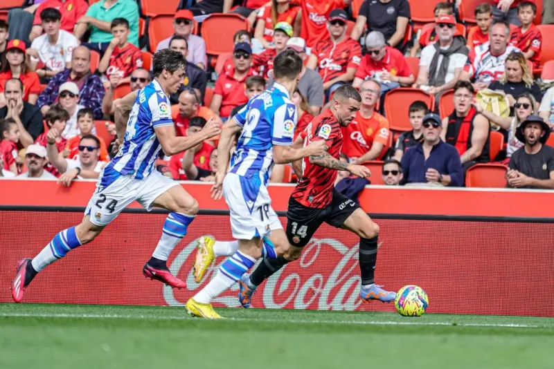 Estadio Mallorca Son Moix: Partido de fútbol del RCD Mallorca