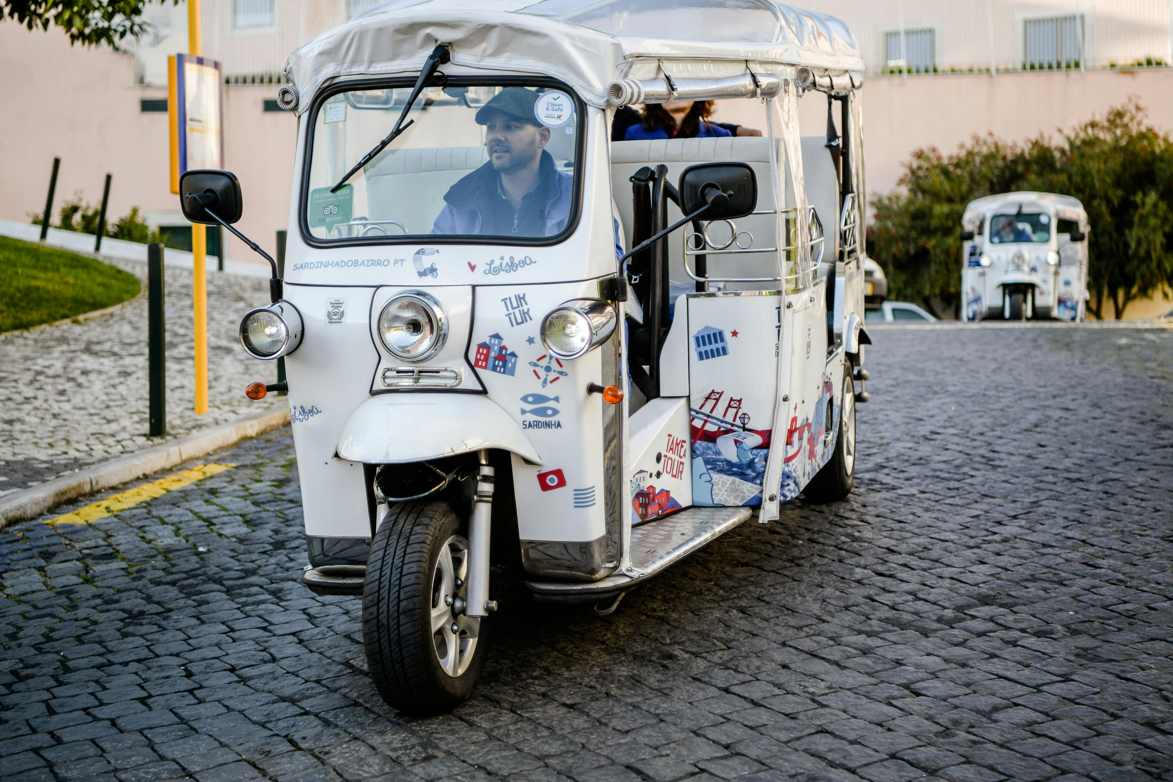 Lisbon: 1-Hr Guided Eco Tuk Tuk Tour