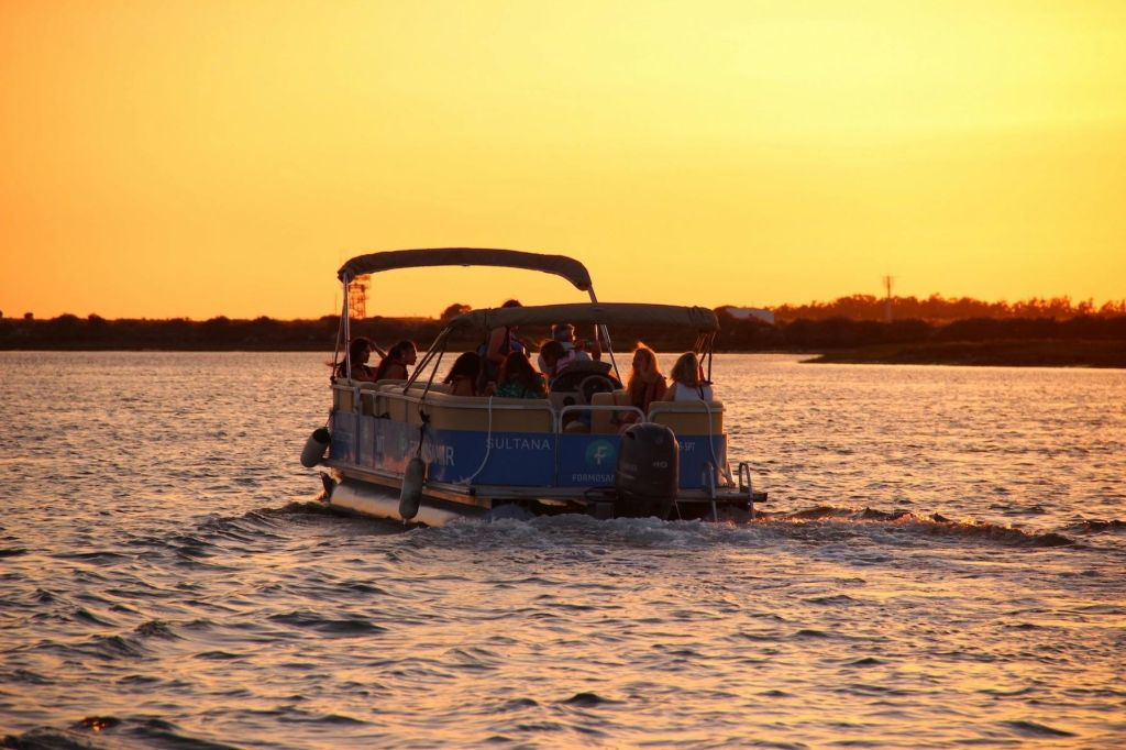 Ria Farmosa: Guided Sunset Boat Tour