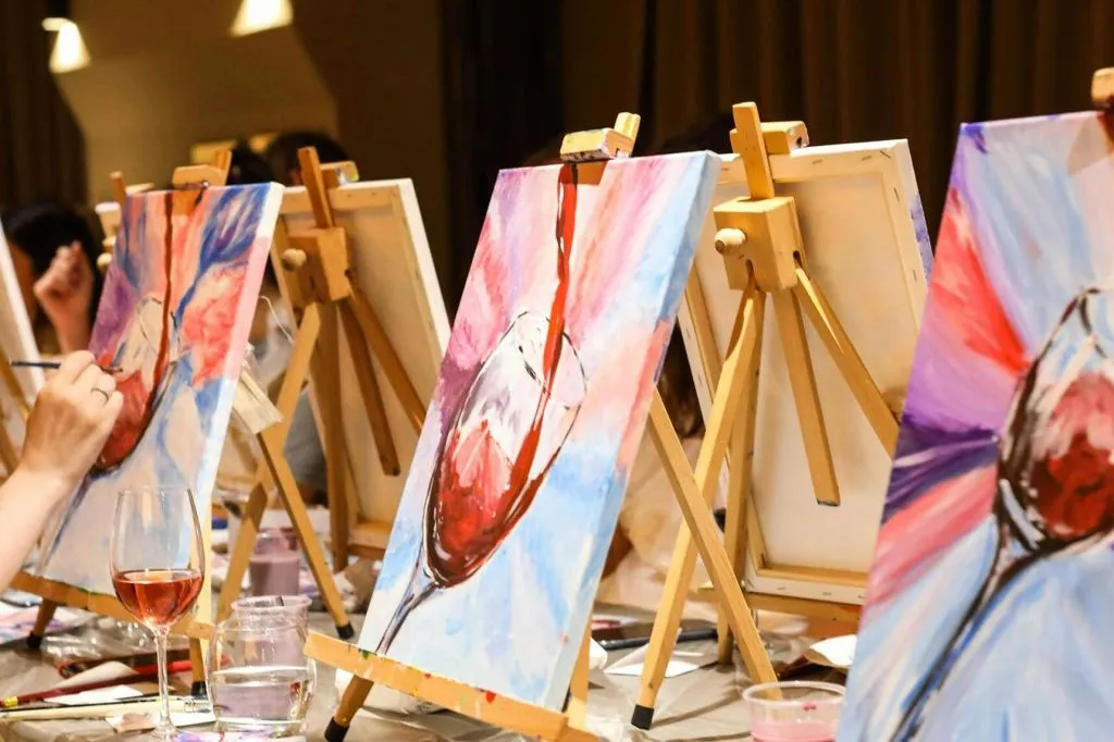 Wine Gogh Glow Academy Painting and Wine Workshop