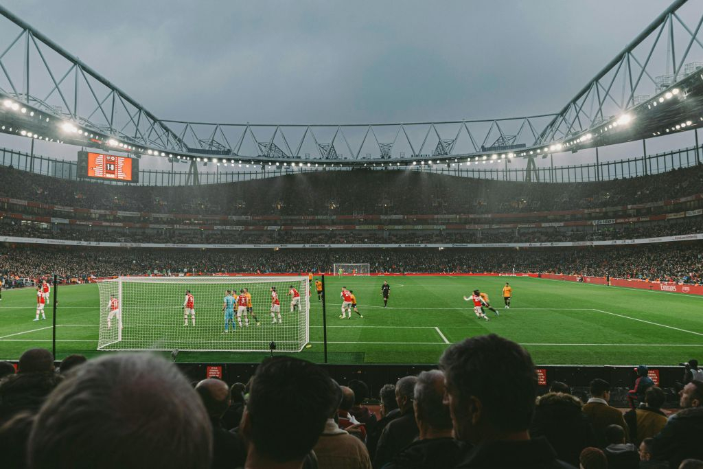 Emirates Stadium: Partita di calcio dell'Arsenal FC