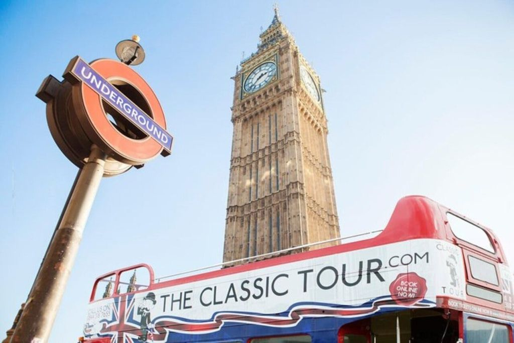 Londres : Visite guidée de la ville + spectacle comique