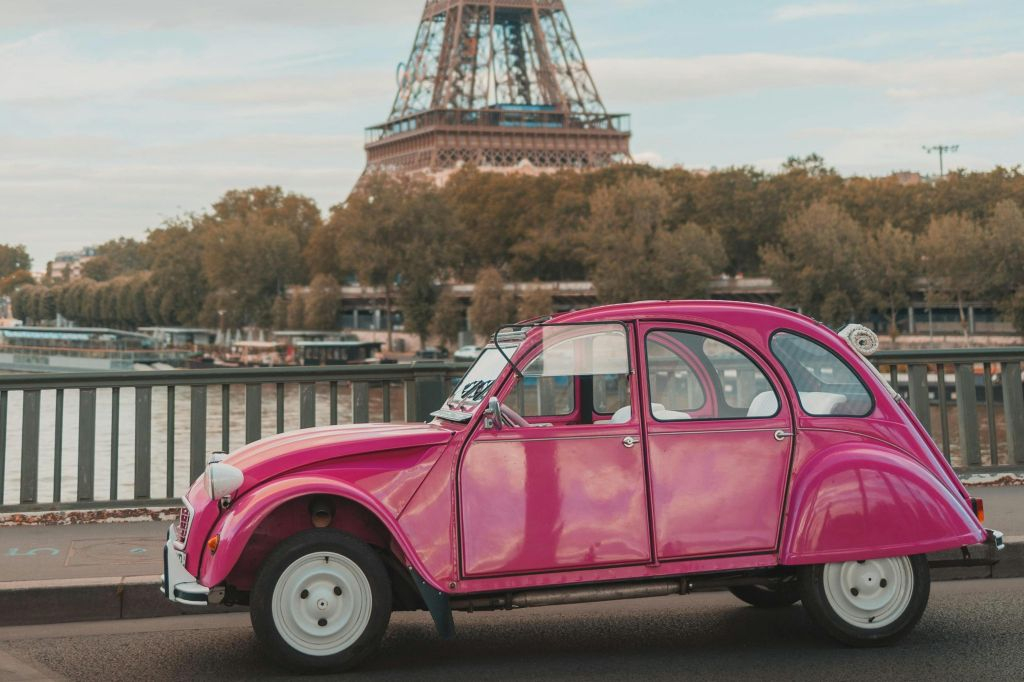 Paris: Half-Day Private Tour in a Pink Citroën 2CV