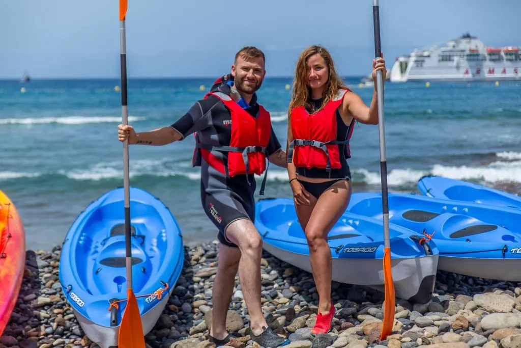 Los Cristianos: Excursión guiada en kayak