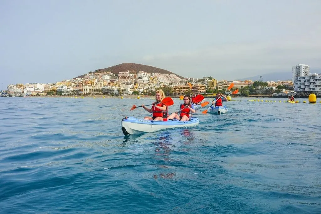 Los Cristianos: Excursión guiada en kayak