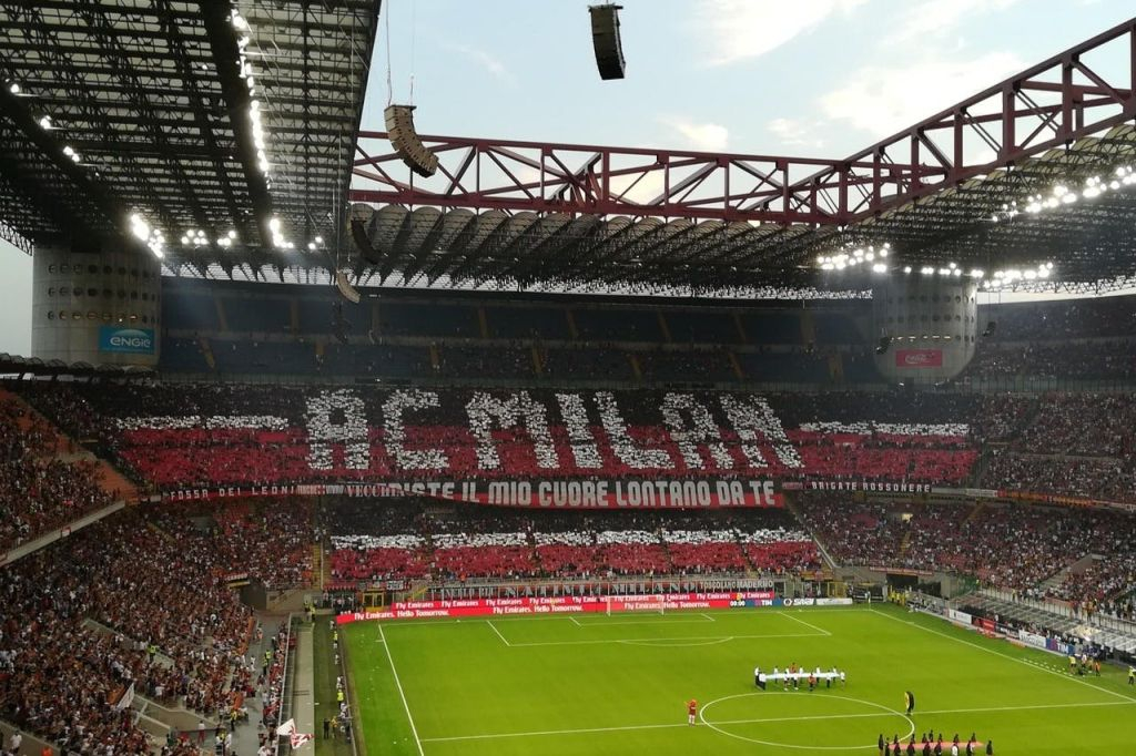 Partita di calcio del Milan