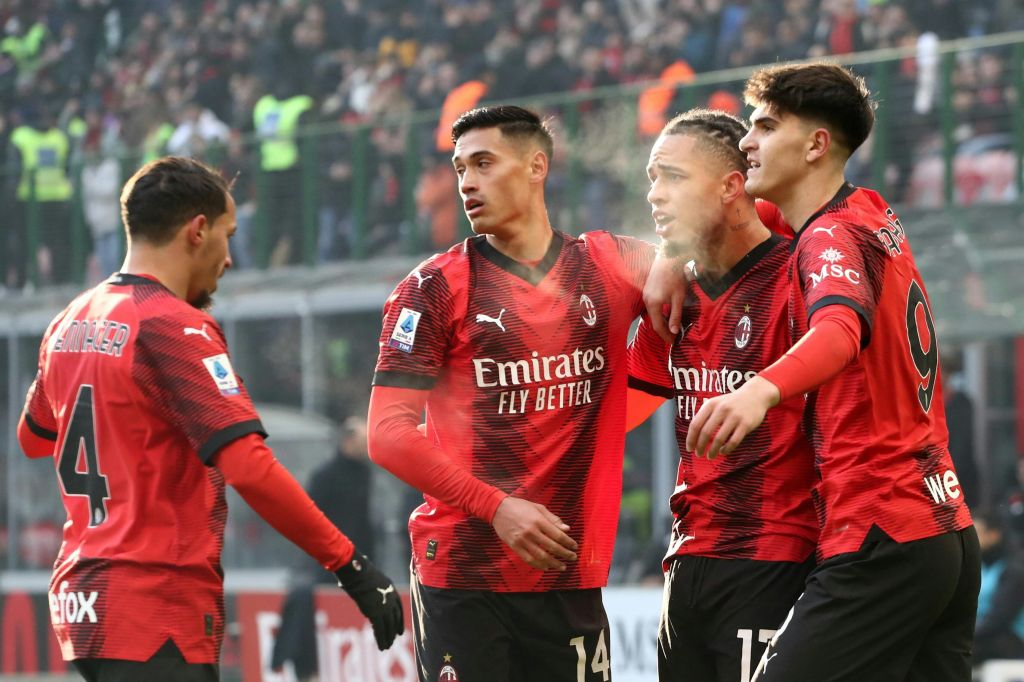 Partita di calcio del Milan