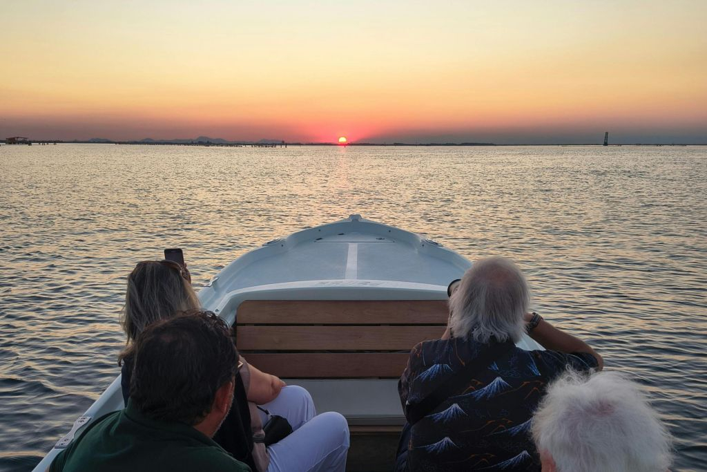 Chioggia: Guided Venetian Lagoon Sunset Boat Tour