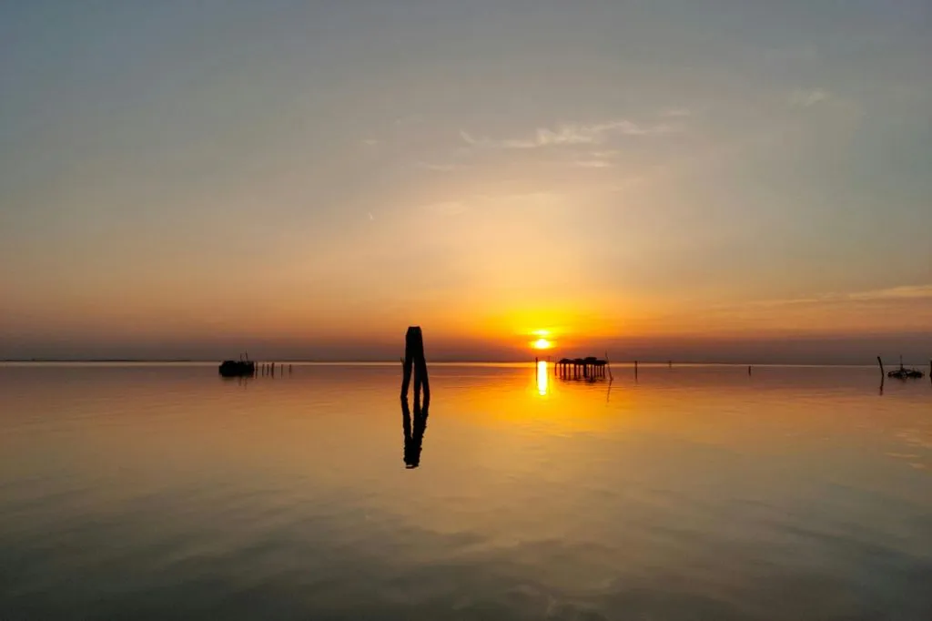 Chioggia: Guided Venetian Lagoon Sunset Boat Tour