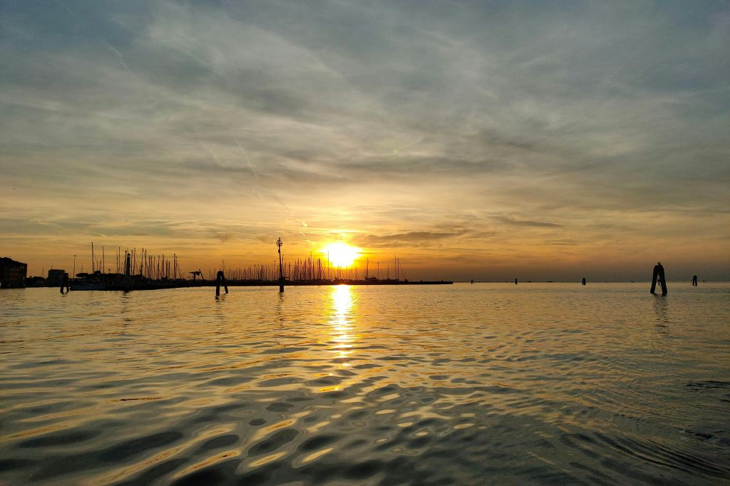 Chioggia: Guided Venetian Lagoon Sunset Boat Tour