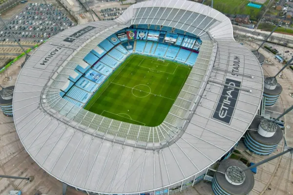 Etihad Stadium: Partita di calcio del Manchester City FC