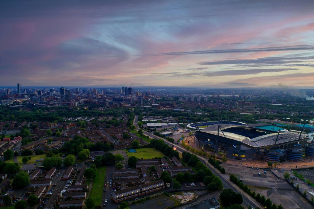 Estadio Etihad: Partido de fútbol del Manchester City FC