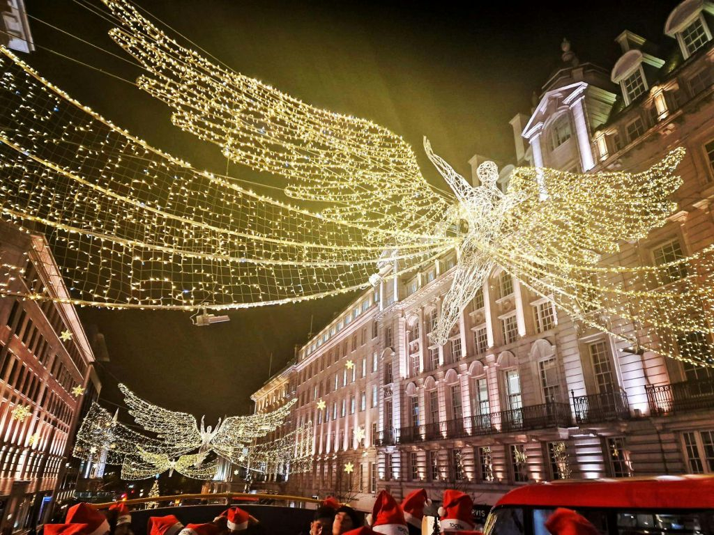 Tour del Tootbus delle Luci di Natale di Londra