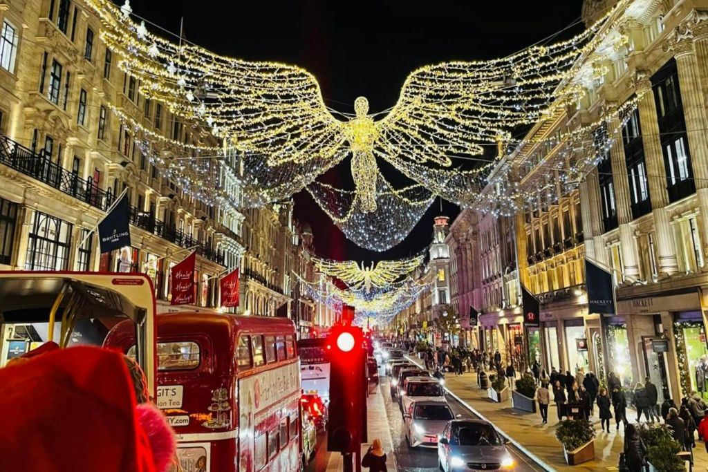 Tour del Tootbus delle Luci di Natale di Londra