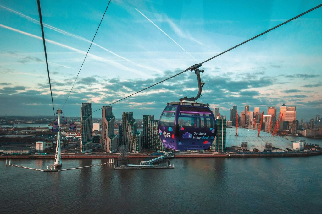 Londra: Uber Boat con Thames Clippers e IFS Cloud Cable Car biglietto di andata e ritorno