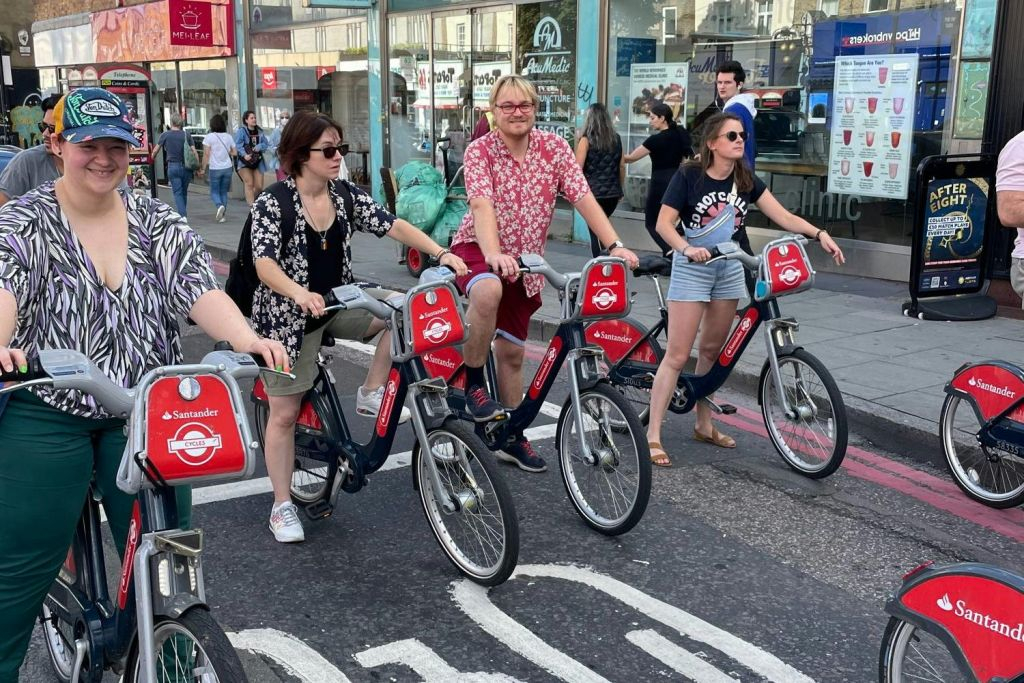 Londra: Camden Market e Southbank Tour guidato in bicicletta e gastronomia