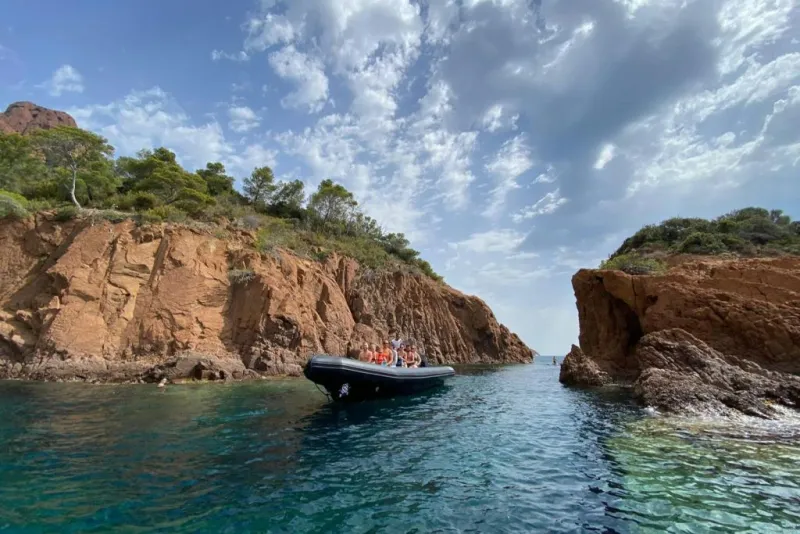 Calanques Estérel : Excursion en bateau de 1,5 heure