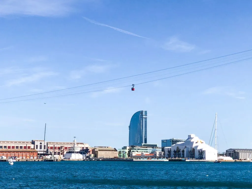 Barcelona Cable Car: Roundtrip from Barceloneta Beach