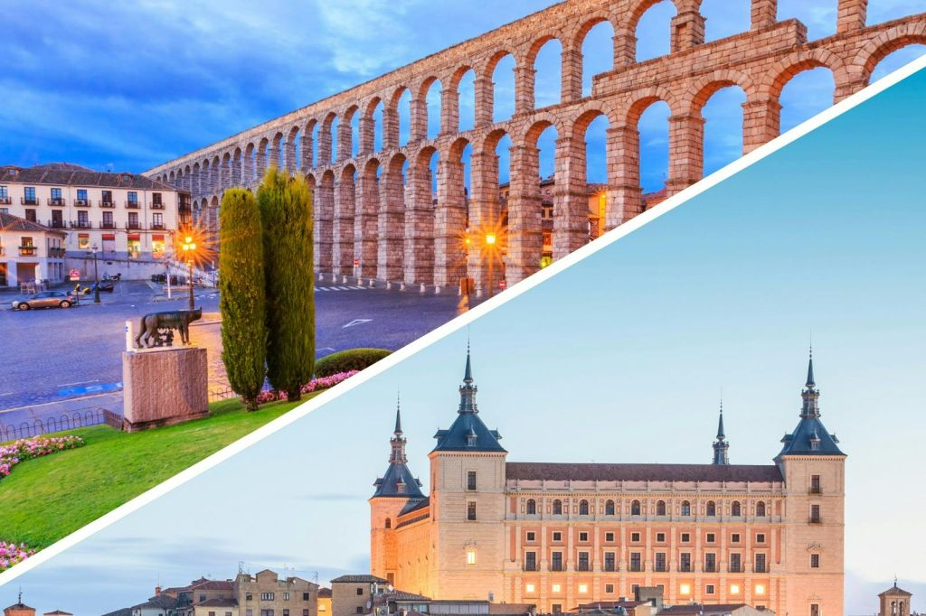 Segovia e Toledo: Biglietti d'ingresso + Tour guidato + Trasferimenti