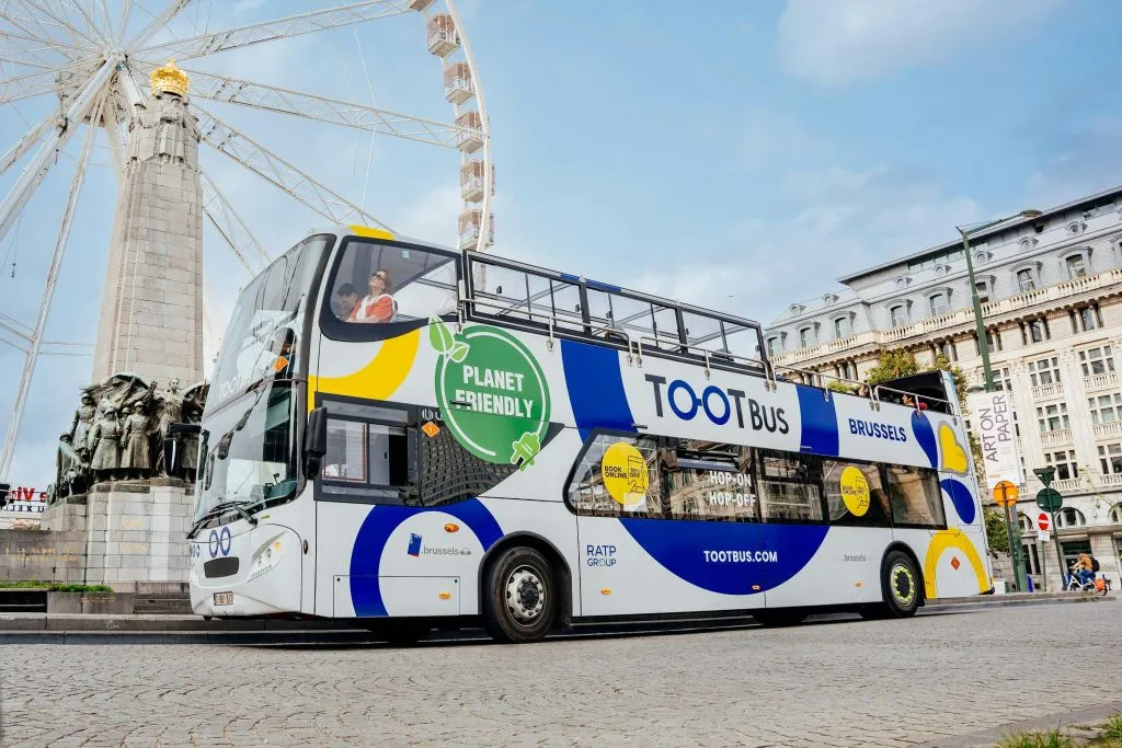 Tootbus Bruxelas: Passeio de ônibus elétrico hop-on hop-off + Mundo da cerveja belga