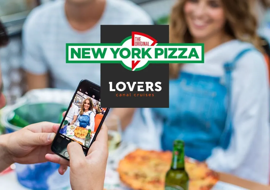 Amsterdam : Croisière sur les canaux avec New York Pizza & Boissons à volonté