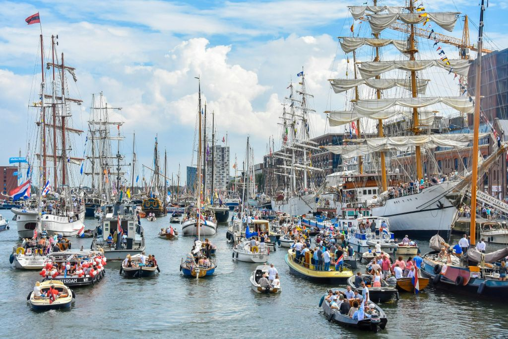 SAIL Amsterdam 2025: Open Boat Cruise with Drink