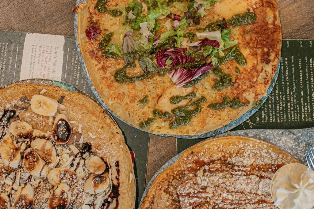 Mestres holandeses da panqueca: Panquecas e bebidas