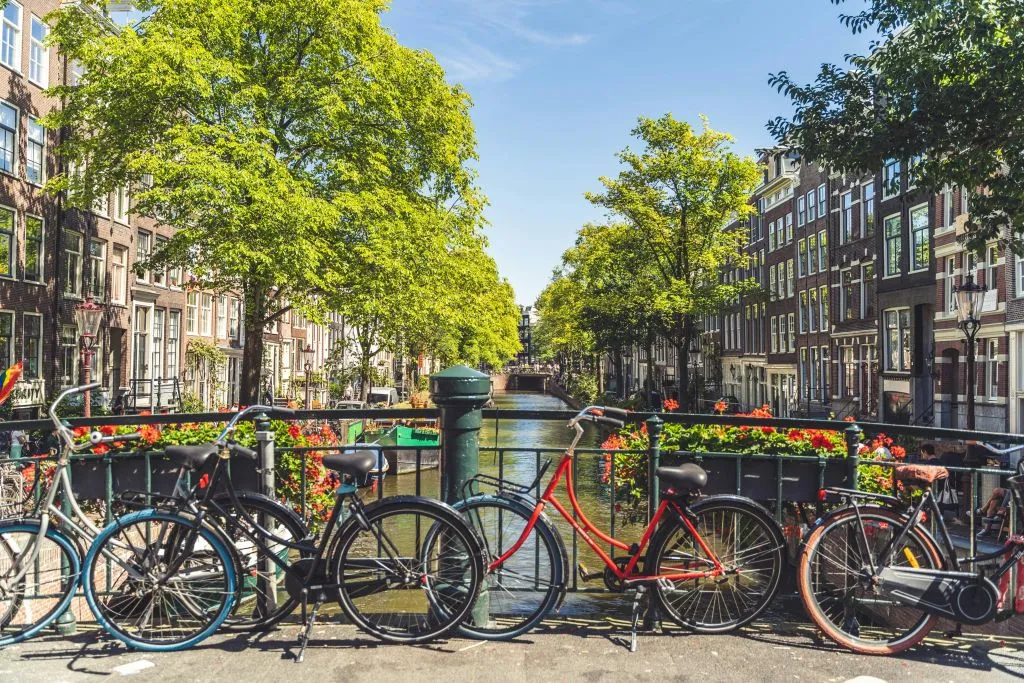 Ámsterdam: Visita guiada a pie y en bicicleta + Crucero de 1 hora por el Canal + Almuerzo