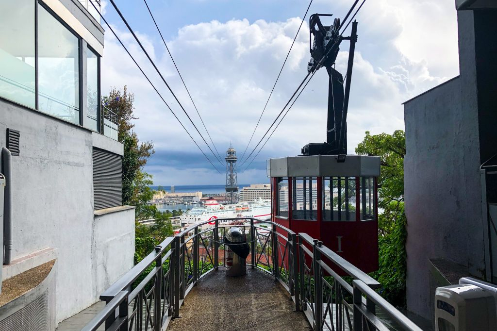 Téléphérique de Barcelone  : aller simple depuis la montagne de Montjuïc